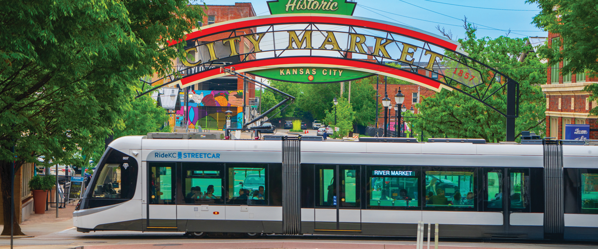 KC Streetcar in the River Market